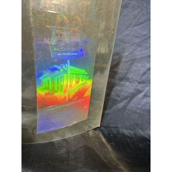 December 1988 National Geographic HOLOGRAM EARTH 🌍 / MCDONALD'S AD‎ Front/Back - Picture 6 of 16
